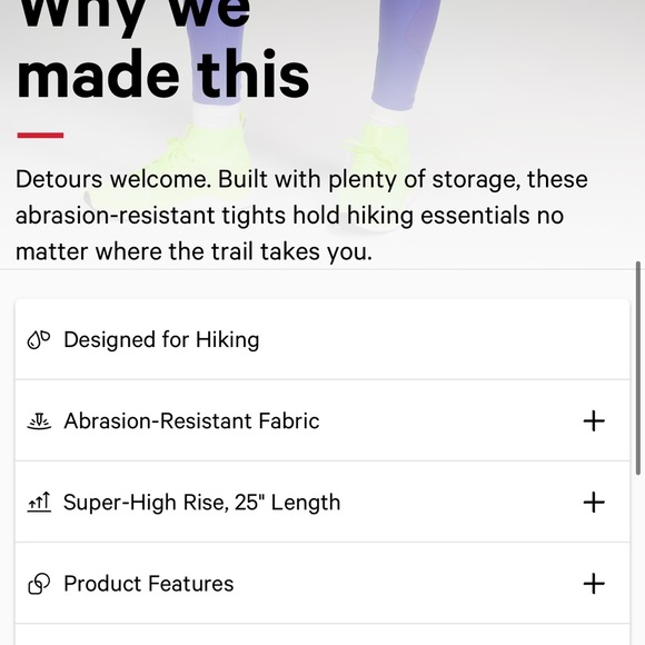 🦋 Lululemon Purple Hiking Legging - Picture 8 of 8